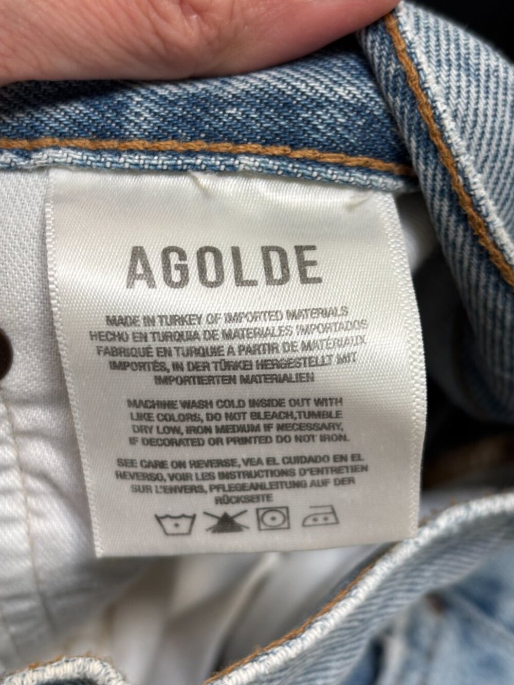 Agolde 90's Pinch Waist High Rise Straight Jean - Picture 6 of 9
